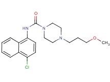 N-(4-chloro-1-naphthyl)-4-(3-methoxypropyl)piperazine-1-carboxamide