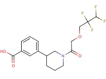 3-{1-[(2,2,3,3-tetrafluoropropoxy)acetyl]piperidin-3-yl}benzoic acid