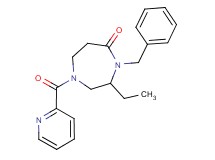 4-benzyl-3-ethyl-1-(2-pyridinylcarbonyl)-1,4-diazepan-5-one