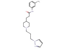 N-(3-methylphenyl)-3-{1-[3-(1H-pyrazol-1-yl)propyl]-4-piperidinyl}propanamide