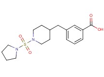3-{[1-(1-pyrrolidinylsulfonyl)-4-piperidinyl]methyl}benzoic acid