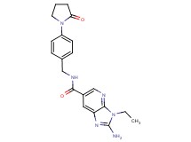 2-amino-3-ethyl-N-[4-(2-oxopyrrolidin-1-yl)benzyl]-3H-imidazo[4,5-b]pyridine-6-carboxamide
