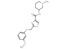 2-[(3-methoxyphenoxy)methyl]-N-(1-methylpiperidin-3-yl)-1,3-oxazole-4-carboxamide