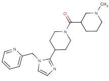 2-[(2-{1-[(1-methyl-3-piperidinyl)carbonyl]-4-piperidinyl}-1H-imidazol-1-yl)methyl]pyridine