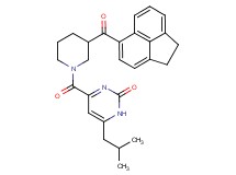 4-{[3-(1,2-dihydro-5-acenaphthylenylcarbonyl)-1-piperidinyl]carbonyl}-6-isobutyl-2(1H)-pyrimidinone