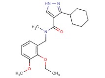 3-cyclohexyl-N-(2-ethoxy-3-methoxybenzyl)-N-methyl-1H-pyrazole-4-carboxamide
