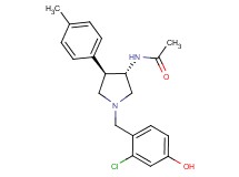 N-[(3S*,4R*)-1-(2-chloro-4-hydroxybenzyl)-4-(4-methylphenyl)-3-pyrrolidinyl]acetamide