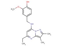 4-{[(5-ethyl-2,3-dimethylpyrazolo[1,5-a]pyrimidin-7-yl)amino]methyl}-2-methoxyphenol