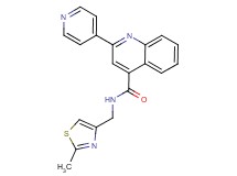 N-[(2-methyl-1,3-thiazol-4-yl)methyl]-2-(4-pyridinyl)-4-quinolinecarboxamide