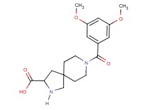 8-(3,5-dimethoxybenzoyl)-2,8-diazaspiro[4.5]decane-3-carboxylic acid