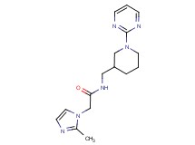 2-(2-methyl-1H-imidazol-1-yl)-N-[(1-pyrimidin-2-ylpiperidin-3-yl)methyl]acetamide