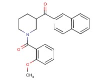 [1-(2-methoxybenzoyl)-3-piperidinyl](2-naphthyl)methanone