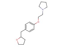 1-{2-[4-(tetrahydrofuran-2-ylmethyl)phenoxy]ethyl}pyrrolidine