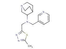 N-[(5-methyl-1,3,4-thiadiazol-2-yl)methyl]-N-(3-pyridinylmethyl)quinuclidin-3-amine