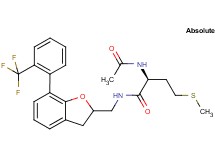 N~2~-acetyl-N~1~-({7-[2-(trifluoromethyl)phenyl]-2,3-dihydro-1-benzofuran-2-yl}methyl)-L-methioninamide