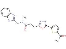 3-[5-(5-acetyl-2-thienyl)-1,3,4-oxadiazol-2-yl]-N-(1H-benzimidazol-2-ylmethyl)-N-methylpropanamide