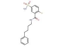 5-(aminosulfonyl)-2-fluoro-N-(4-phenylbutyl)benzamide