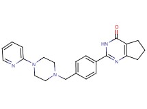 2-(4-{[4-(2-pyridinyl)-1-piperazinyl]methyl}phenyl)-3,5,6,7-tetrahydro-4H-cyclopenta[d]pyrimidin-4-one