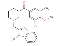 (4-methoxy-3,5-dimethylphenyl){1-[(1-methyl-1H-benzimidazol-2-yl)methyl]-3-piperidinyl}methanone