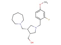 [(3R*,4R*)-4-(azepan-1-ylmethyl)-1-(2-fluoro-4-methoxybenzyl)pyrrolidin-3-yl]methanol