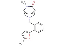 (1S*,5R*)-6-methyl-3-[2-(5-methyl-2-furyl)benzyl]-3,6-diazabicyclo[3.2.2]nonan-7-one
