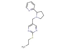 2-(propylthio)-5-[(2-pyridin-2-ylpyrrolidin-1-yl)methyl]pyrimidine