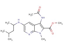 methyl 3-(acetylamino)-5-[(1,3-dimethylbutyl)amino]-1-methyl-1H-pyrrolo[2,3-b]pyridine-2-carboxylate