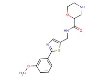 N-{[2-(3-methoxyphenyl)-1,3-thiazol-5-yl]methyl}-2-morpholinecarboxamide