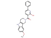 3-[(8-methoxy-1,3,4,5-tetrahydro-2H-pyrido[4,3-b]indol-2-yl)carbonyl]-6-phenyl-2-pyridinol