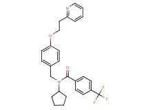 N-cyclopentyl-N-{4-[2-(2-pyridinyl)ethoxy]benzyl}-4-(trifluoromethyl)benzamide