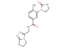 N-(6,7-dihydro-5H-pyrrolo[2,1-c][1,2,4]triazol-3-ylmethyl)-4-methyl-3-(2-oxo-1-imidazolidinyl)benzamide