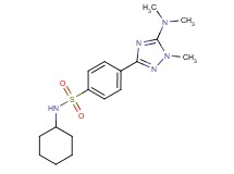 N-cyclohexyl-4-[5-(dimethylamino)-1-methyl-1H-1,2,4-triazol-3-yl]benzenesulfonamide