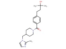 2-methyl-4-[4-({4-[(2-methyl-1H-imidazol-1-yl)methyl]-1-piperidinyl}carbonyl)phenyl]-2-butanol