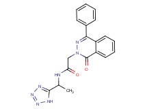 2-(1-oxo-4-phenyl-2(1H)-phthalazinyl)-N-[1-(1H-tetrazol-5-yl)ethyl]acetamide