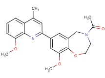 4-acetyl-9-methoxy-7-(8-methoxy-4-methyl-2-quinolinyl)-2,3,4,5-tetrahydro-1,4-benzoxazepine