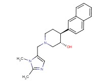 (3S*,4S*)-1-[(1,2-dimethyl-1H-imidazol-5-yl)methyl]-4-(2-naphthyl)piperidin-3-ol