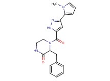 3-benzyl-4-{[3-(1-methyl-1H-pyrrol-2-yl)-1H-pyrazol-5-yl]carbonyl}-2-piperazinone