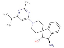 (2R*,3R*)-3-amino-1'-(6-isopropyl-2-methyl-4-pyrimidinyl)-2,3-dihydrospiro[indene-1,4'-piperidin]-2-ol