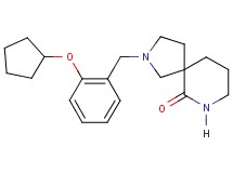 2-[2-(cyclopentyloxy)benzyl]-2,7-diazaspiro[4.5]decan-6-one