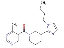 5-{[3-(1-butyl-1H-imidazol-2-yl)-1-piperidinyl]carbonyl}-4-methylpyrimidine