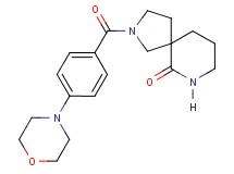 2-[4-(4-morpholinyl)benzoyl]-2,7-diazaspiro[4.5]decan-6-one