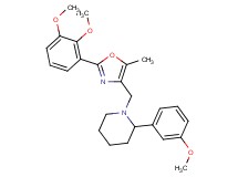 1-{[2-(2,3-dimethoxyphenyl)-5-methyl-1,3-oxazol-4-yl]methyl}-2-(3-methoxyphenyl)piperidine