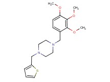 1-(2-thienylmethyl)-4-(2,3,4-trimethoxybenzyl)piperazine trifluoroacetate