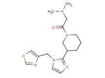 N,N-dimethyl-2-oxo-2-{3-[1-(1,3-thiazol-4-ylmethyl)-1H-imidazol-2-yl]piperidin-1-yl}ethanamine