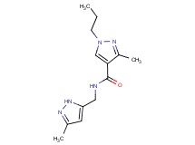 3-methyl-N-[(3-methyl-1H-pyrazol-5-yl)methyl]-1-propyl-1H-pyrazole-4-carboxamide