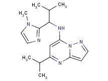 5-isopropyl-N-[2-methyl-1-(1-methyl-1H-imidazol-2-yl)propyl]pyrazolo[1,5-a]pyrimidin-7-amine