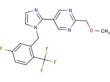 5-{1-[5-fluoro-2-(trifluoromethyl)benzyl]-1H-imidazol-2-yl}-2-(methoxymethyl)pyrimidine