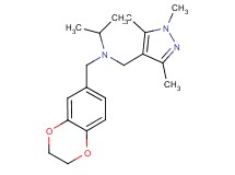 (2,3-dihydro-1,4-benzodioxin-6-ylmethyl)isopropyl[(1,3,5-trimethyl-1H-pyrazol-4-yl)methyl]amine