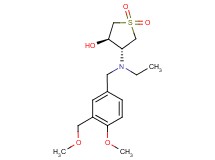 (3R*,4R*)-4-{ethyl[4-methoxy-3-(methoxymethyl)benzyl]amino}tetrahydrothiophene-3-ol 1,1-dioxide