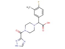 (4-fluoro-3-methylphenyl)[4-(1H-1,2,4-triazol-3-ylcarbonyl)piperazin-1-yl]acetic acid